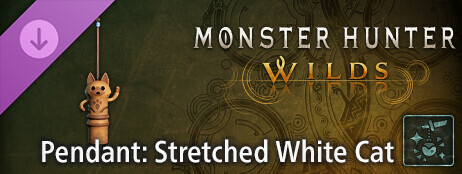 Monster Hunter Wilds - Pendant: Stretched White Cat cover art
