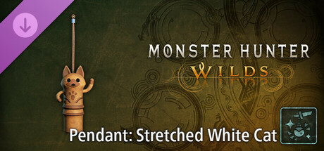 Monster Hunter Wilds - Pendant: Stretched White Cat
