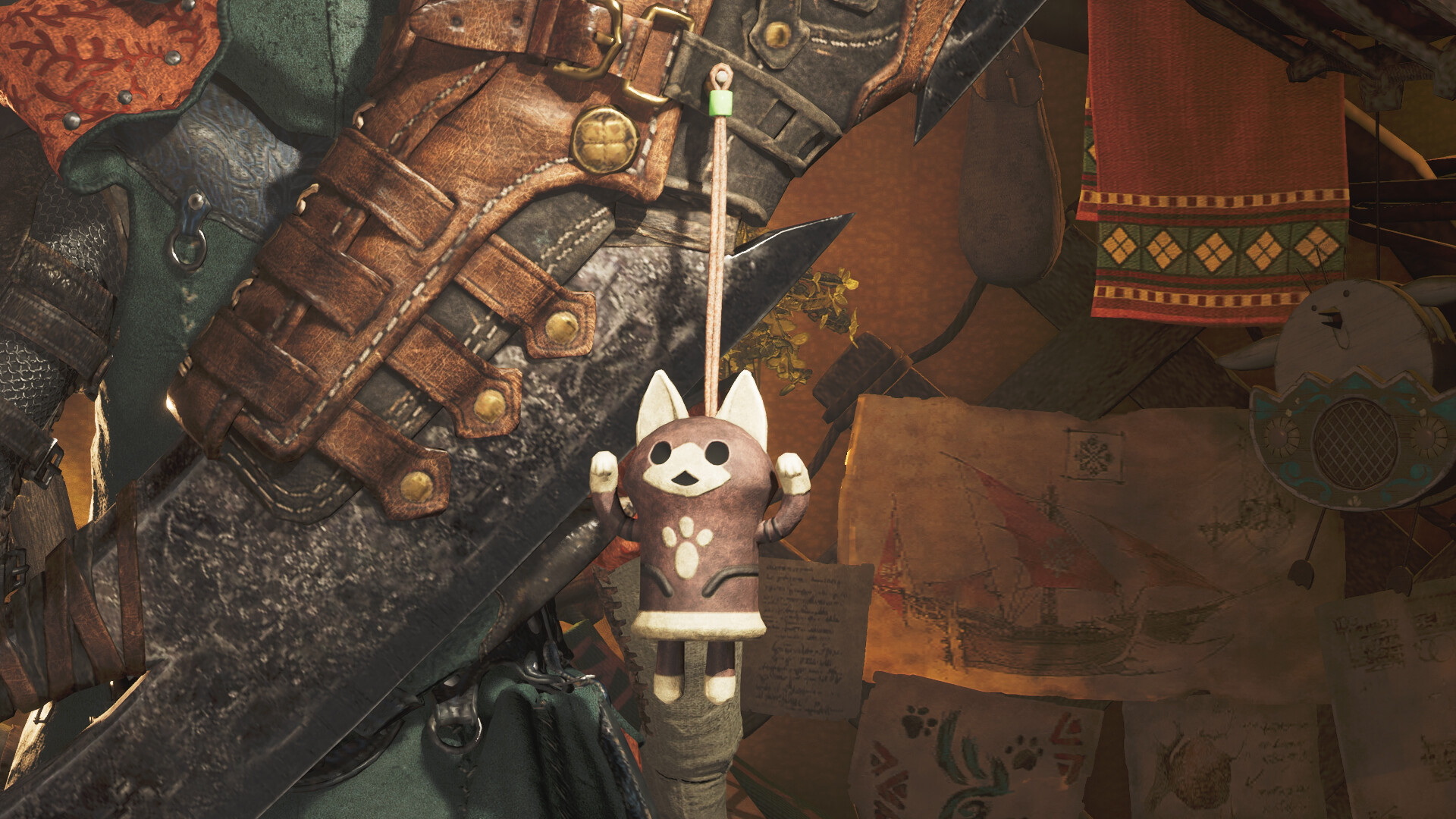 Monster Hunter Wilds - Pendant: Dancing Black Cat Featured Screenshot #1