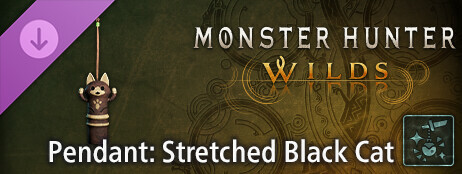 Monster Hunter Wilds - Pendant: Stretched Black Cat cover art