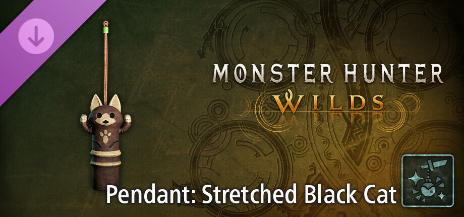 Monster Hunter Wilds - Pendant: Stretched Black Cat cover art