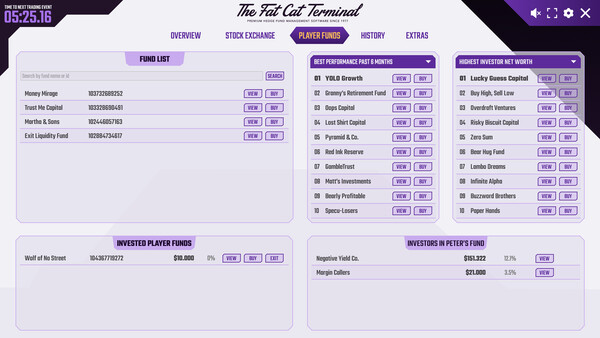 Screenshot of Hedge Fund Manager Simulator MMO