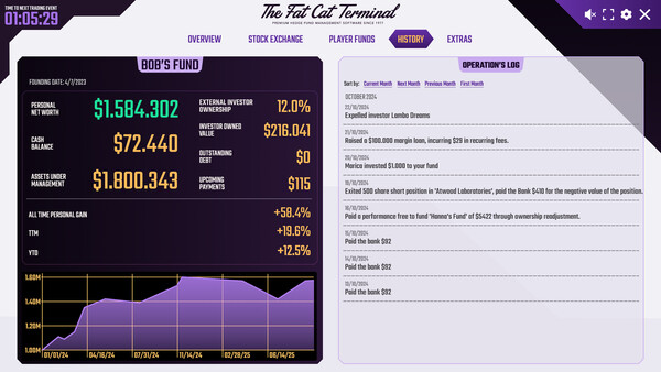 Screenshot of Hedge Fund Manager Simulator MMO