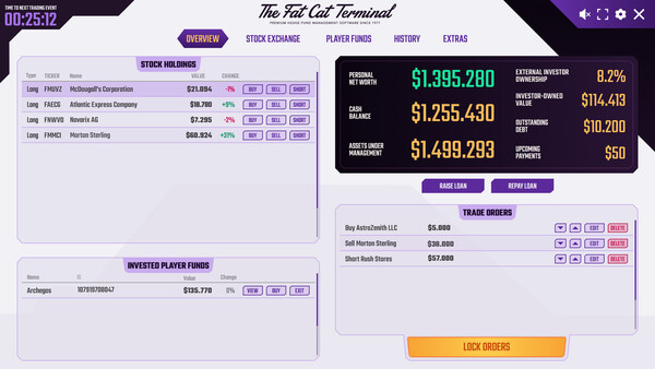 Screenshot of Hedge Fund Manager Simulator MMO