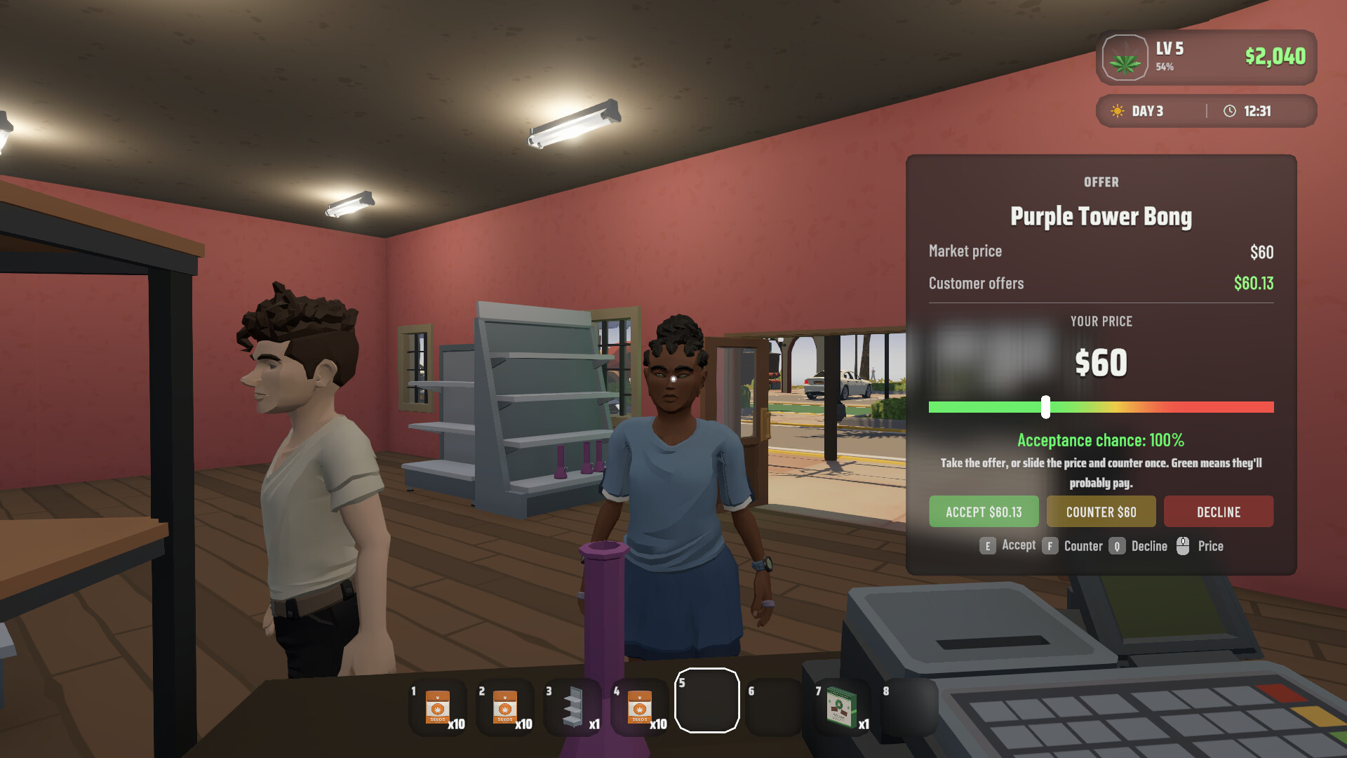 Weed Store Simulator screenshot #2