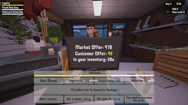 Screenshot of Weed Store Simulator