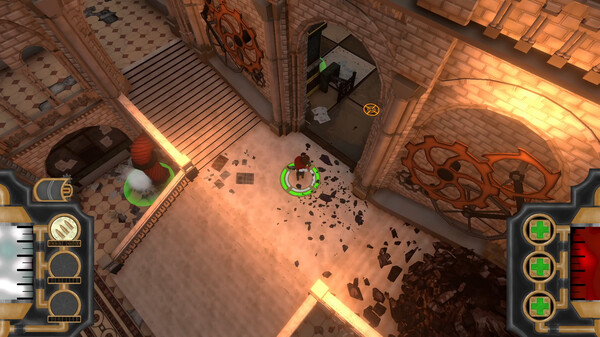 Screenshot of Ventilate gameplay showing in-action mechanics