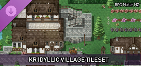 RPG Maker MZ - KR Idyllic Village Tileset banner image