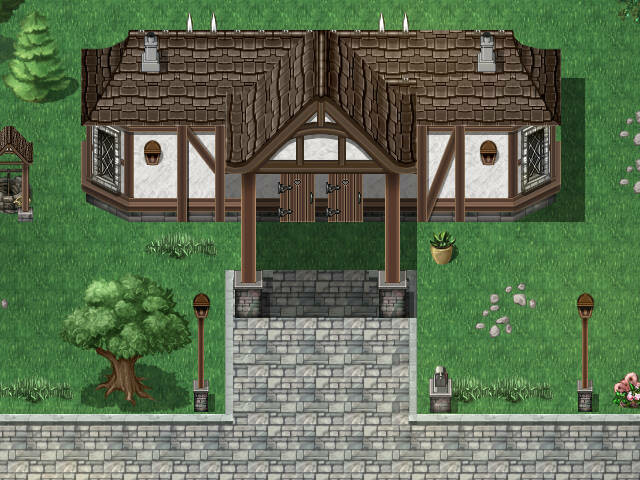 RPG Maker MZ - KR Idyllic Village Tileset Featured Screenshot #1