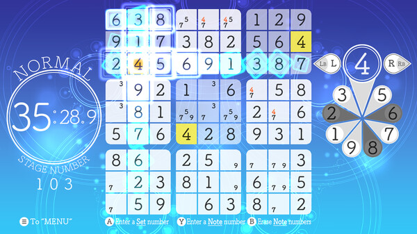 Screenshot of Sudoku Relax