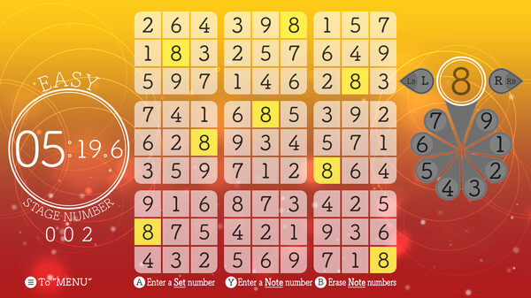 Screenshot of Sudoku Relax