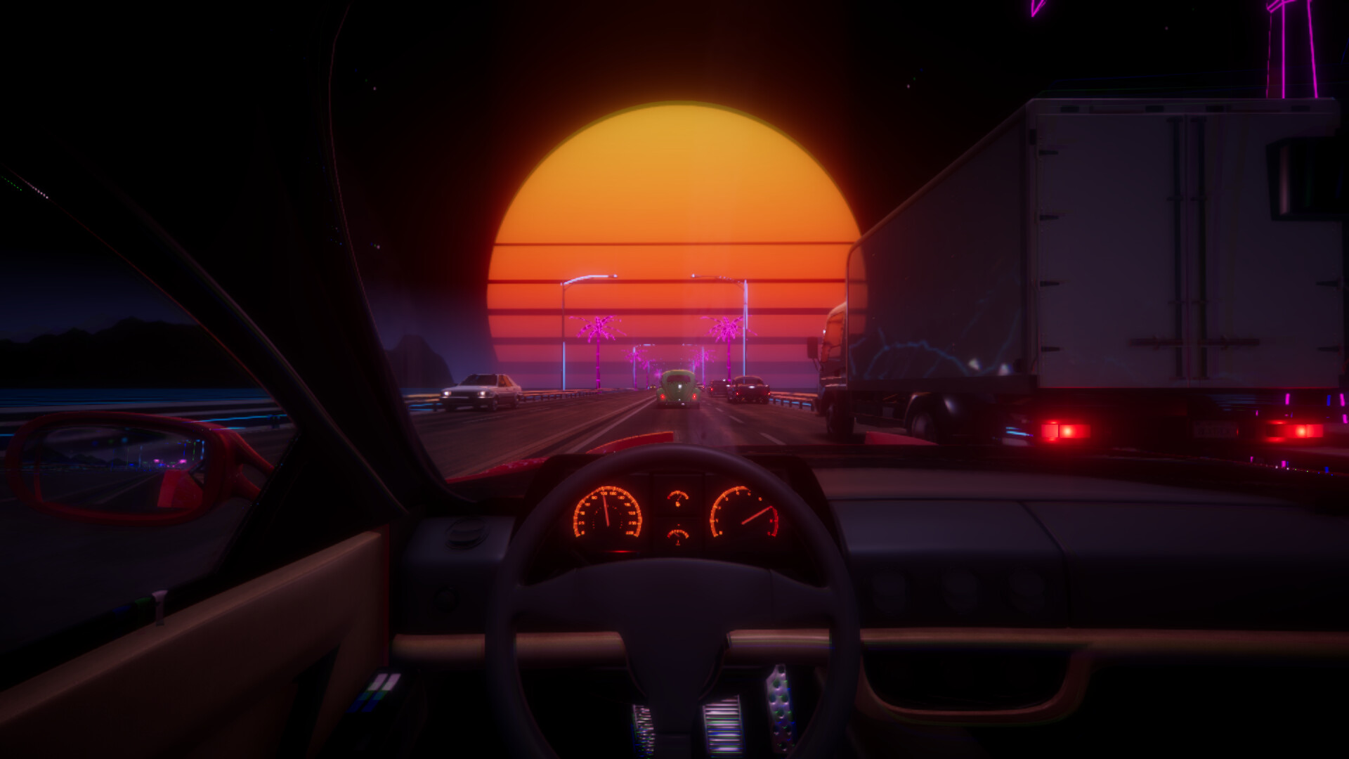Synthwave Driver – Screenshot 10