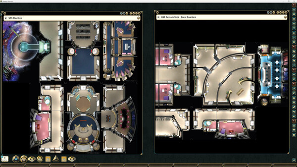 Fantasy Grounds - Star Trek Adventures: The Next Generation Starfleet Deck Tiles