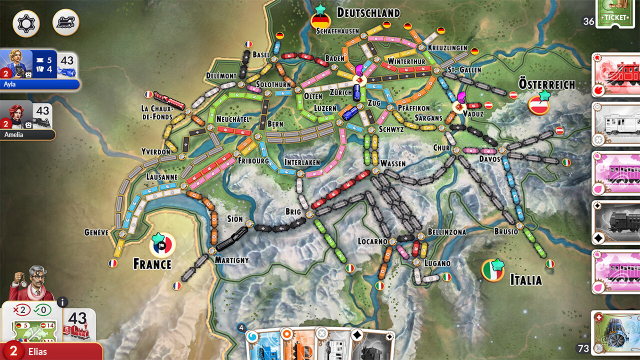 Ticket to Ride® - Switzerland Expansion Featured Screenshot #1