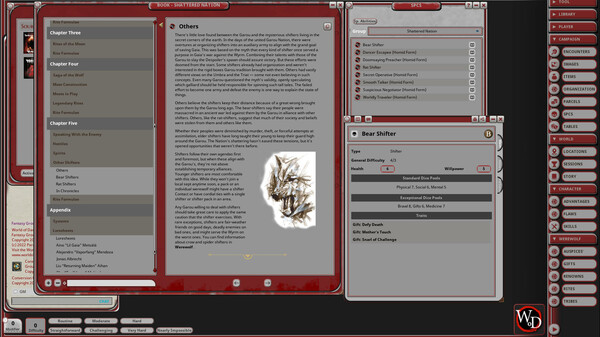 Fantasy Grounds - Werewolf: Shattered Nation