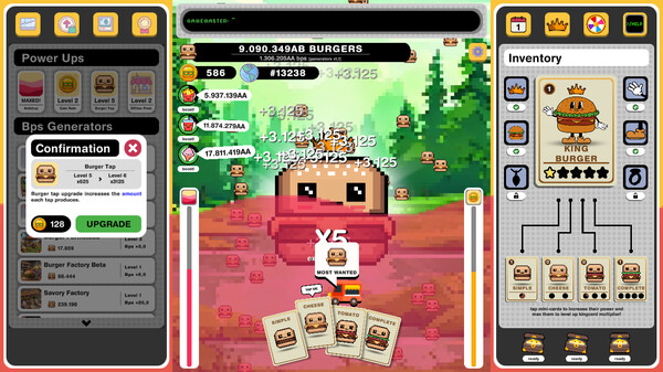 Скриншот из Super Burger Clicker