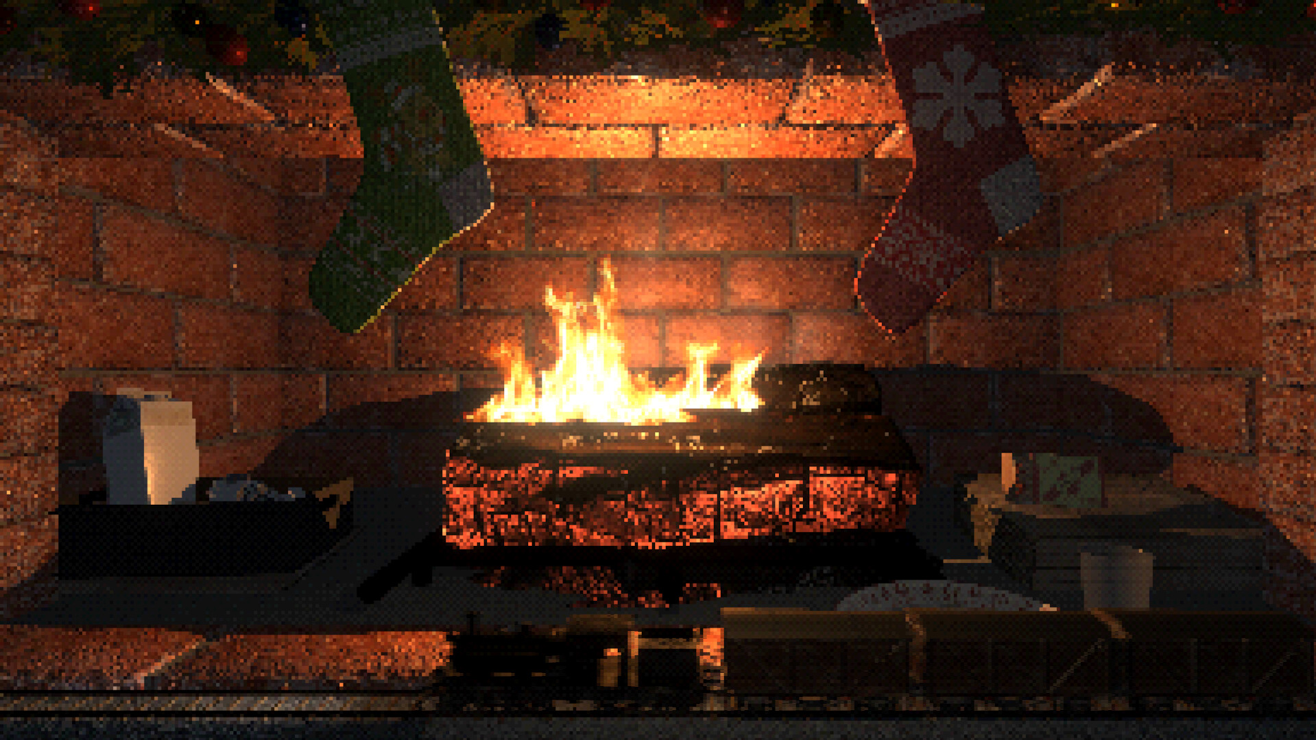 Virtual Interactive Fireplace - Christmas Decor Featured Screenshot #1