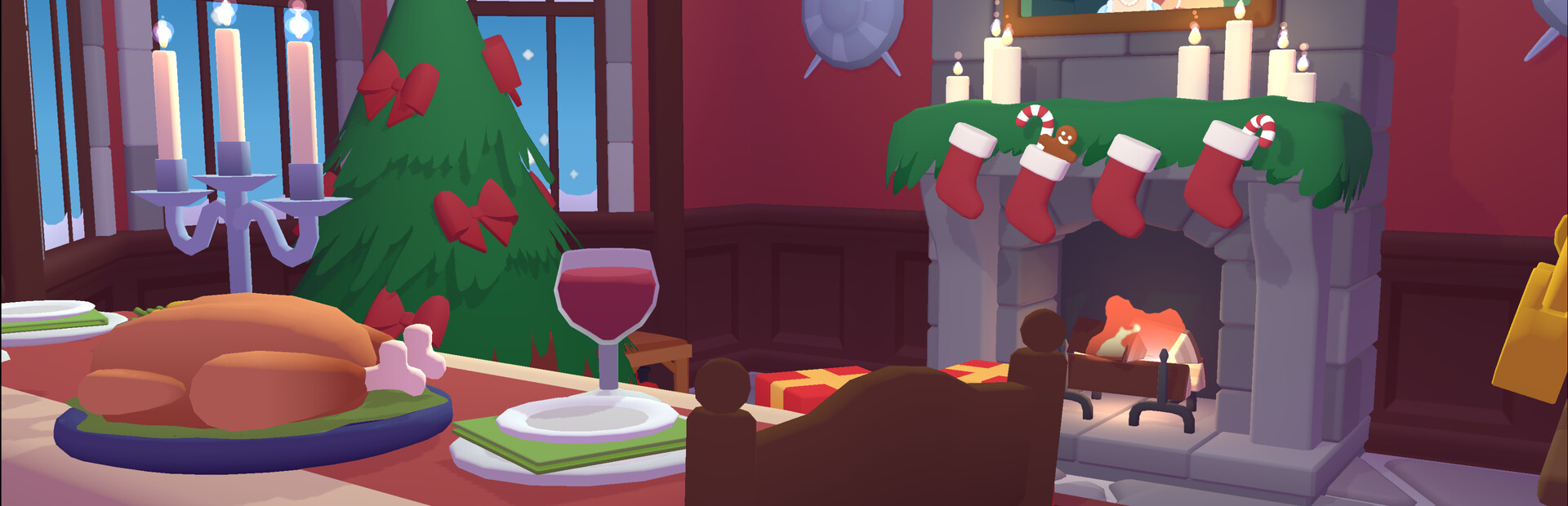 Peek-A-Mimic Christmas Castle