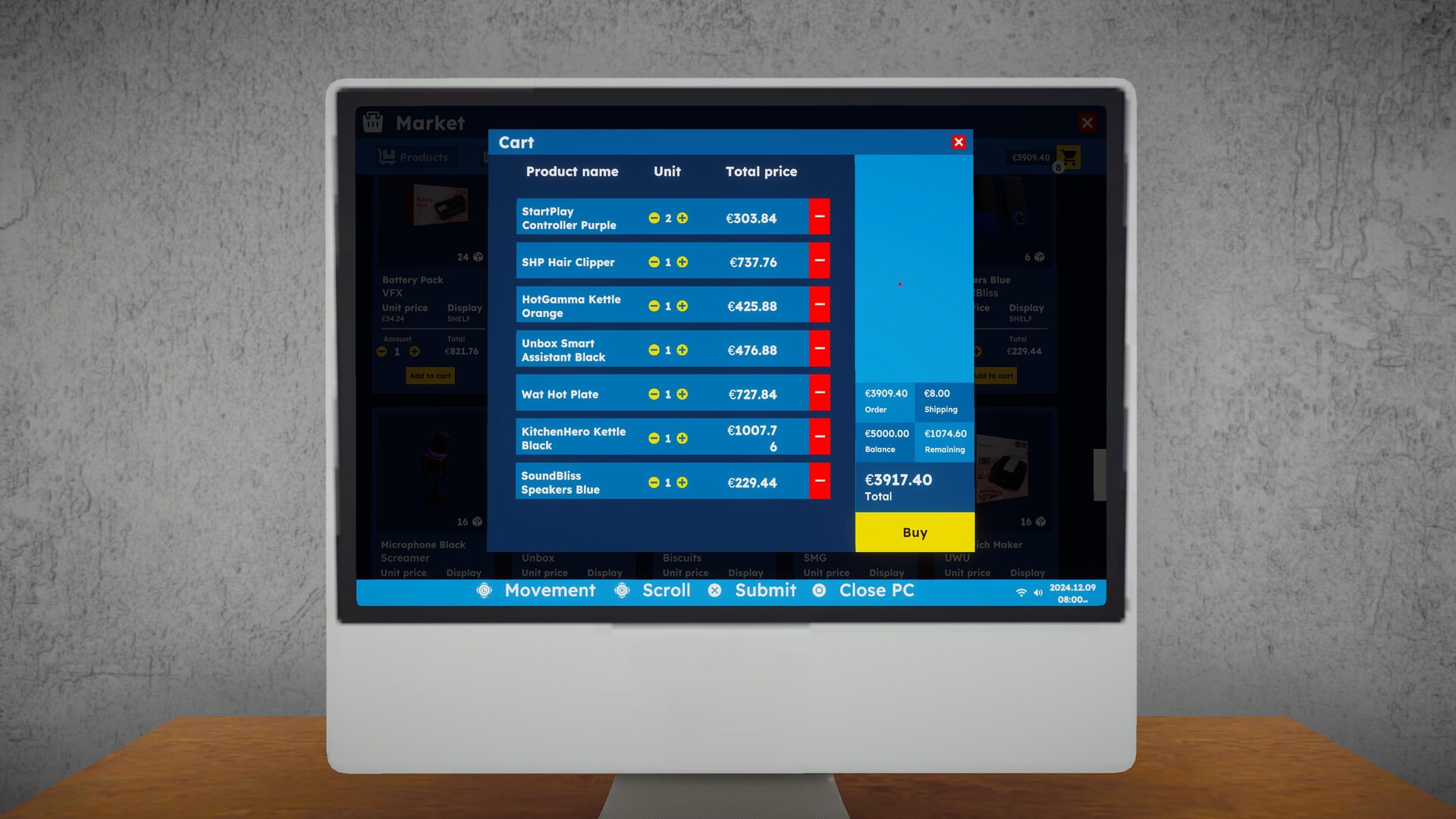 #10. Electronics Supermarket Simulator (Steam) بواسطة: Midnight Games