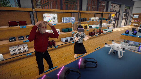 Electronics Supermarket Simulator.