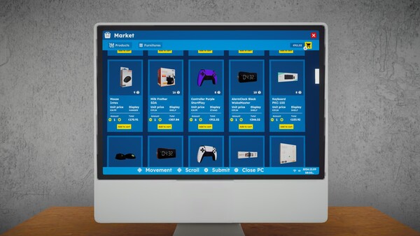 Electronics Supermarket Simulator.