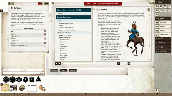 Fantasy Grounds - Science Fiction Companion (SWADE)