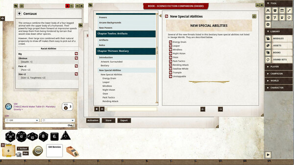 Fantasy Grounds - Science Fiction Companion (SWADE)