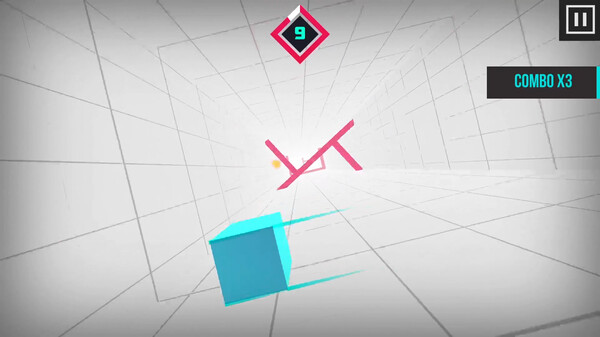 Screenshot z Super Hot Cube