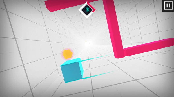 Screenshot z Super Hot Cube