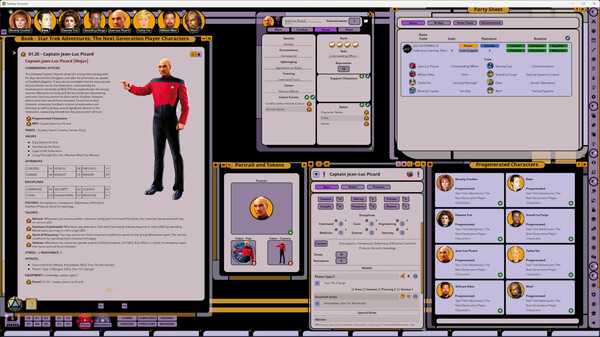 Fantasy Grounds - Star Trek Adventures: The Next Generation Player Characters