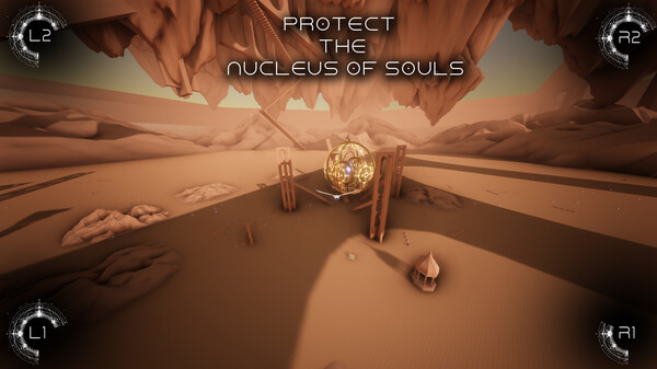Screenshot of OverWing gameplay showing in-action mechanics