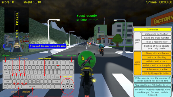 Скриншот из motorcycle combat