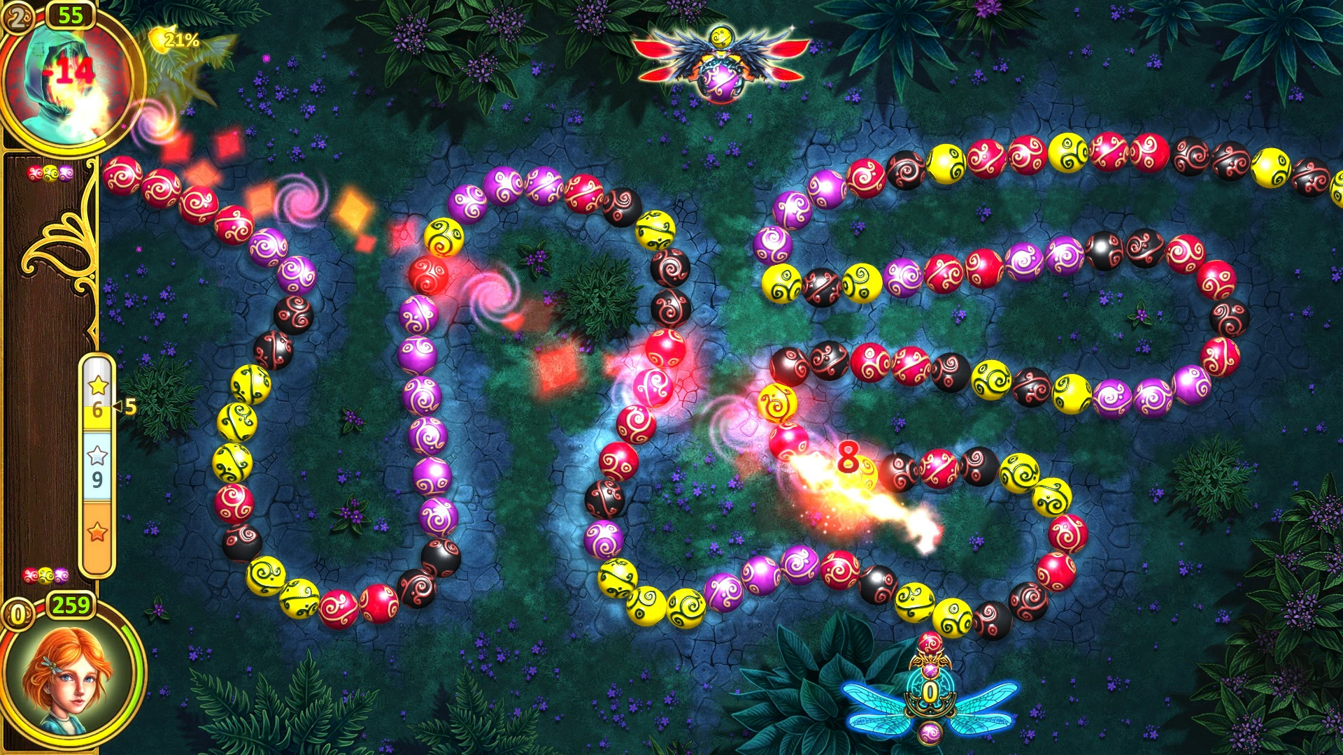 Marble Duel: Sphere-Matching Tactical Fantasy screenshot #1