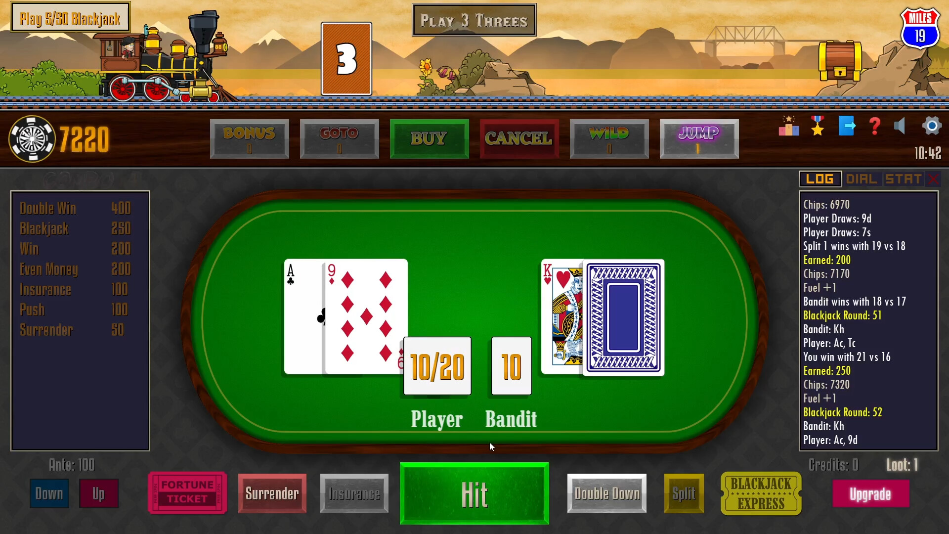 Poker Train - Blackjack PC gameplay screenshot 2 of 6