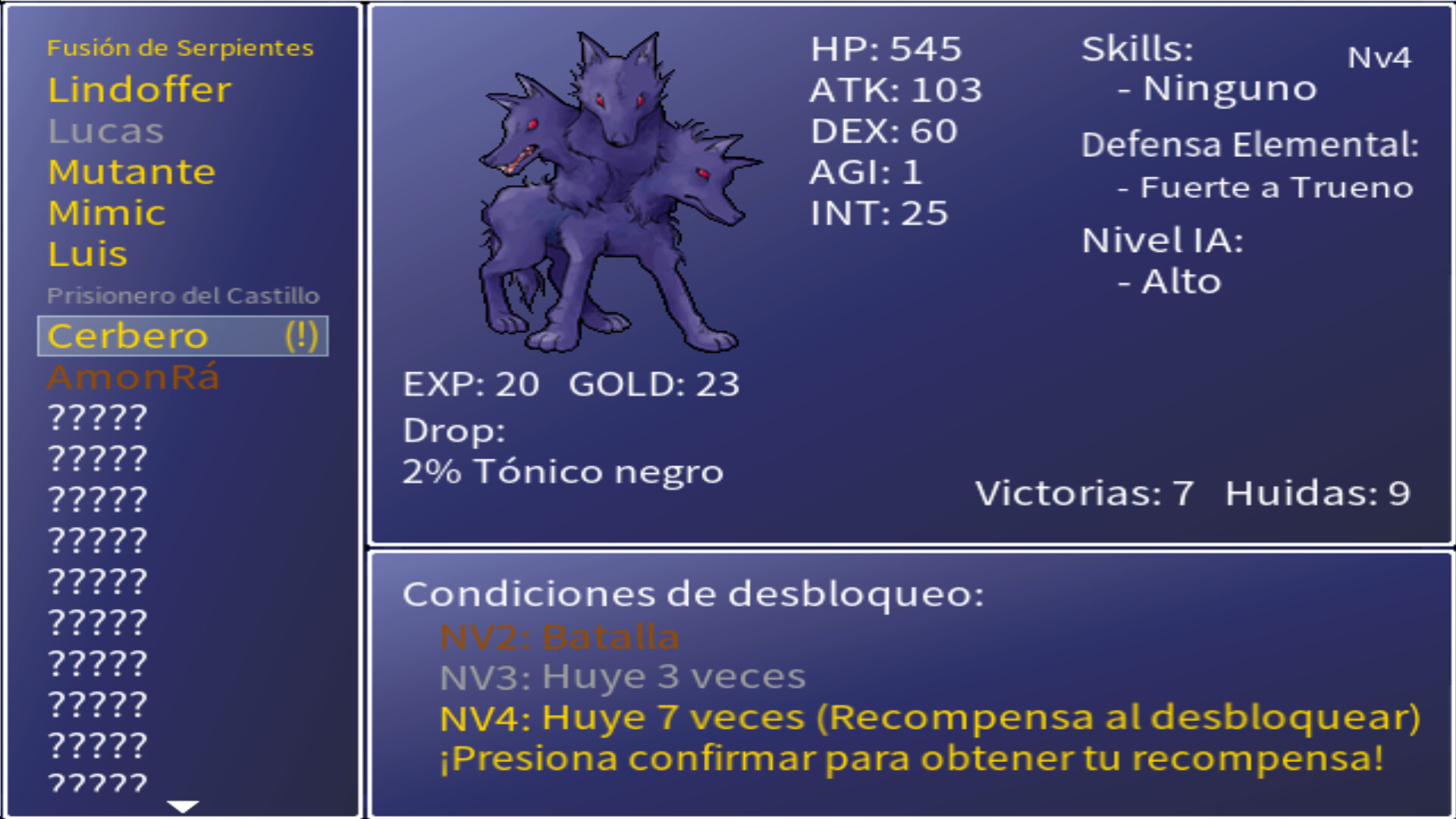 Equipamiento y habilidades