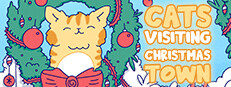 Cats Visiting Christmas Town