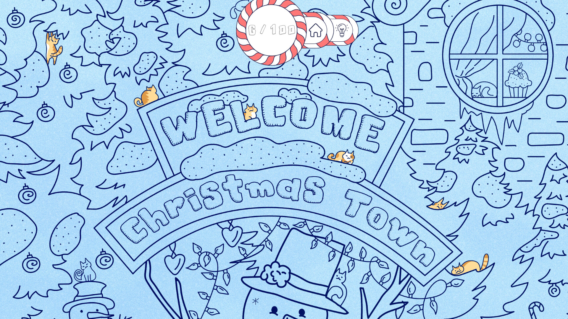 Cats Visiting Christmas Town Featured Screenshot #1