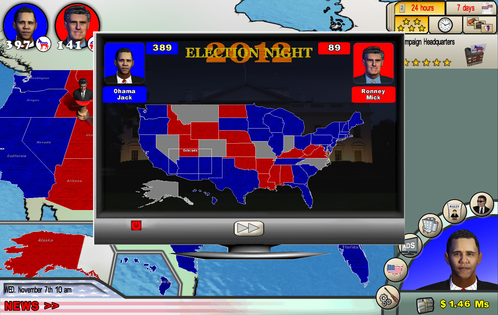 screenshot of The Race for the White House 8