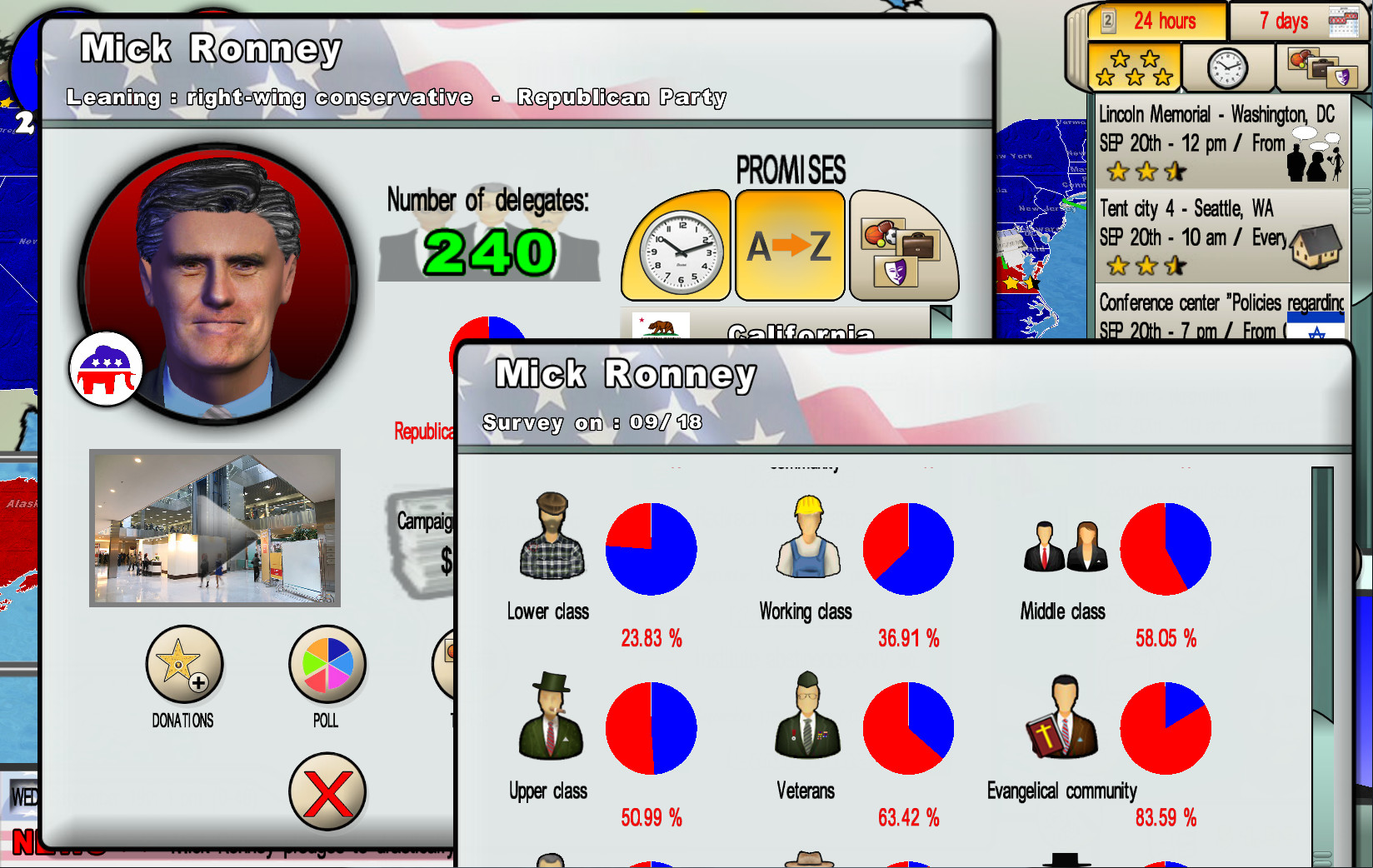 screenshot of The Race for the White House 3