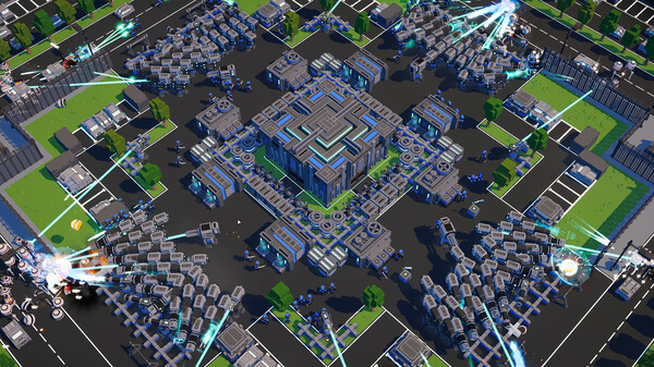 Screenshot of Frontier Control : Invasion gameplay showing in-action mechanics