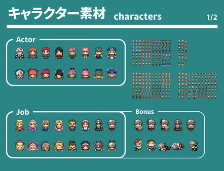 RPG Maker MZ - REFMAP Fantasy Character Pack 2