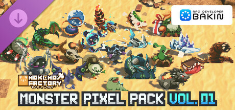 RPG Developer Bakin Mokemo Factory MONSTER PIXEL PACK Vol.1 banner image