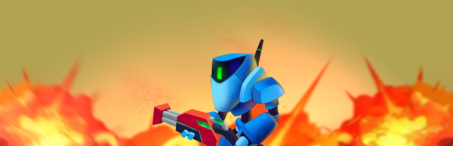 Robot with a Ram Cannon
