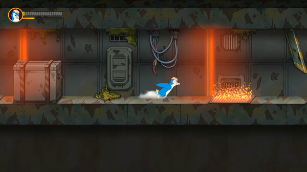 Screenshot of Royal Goldenbeak and the Curse of Snowy Island gameplay showing in-action mechanics