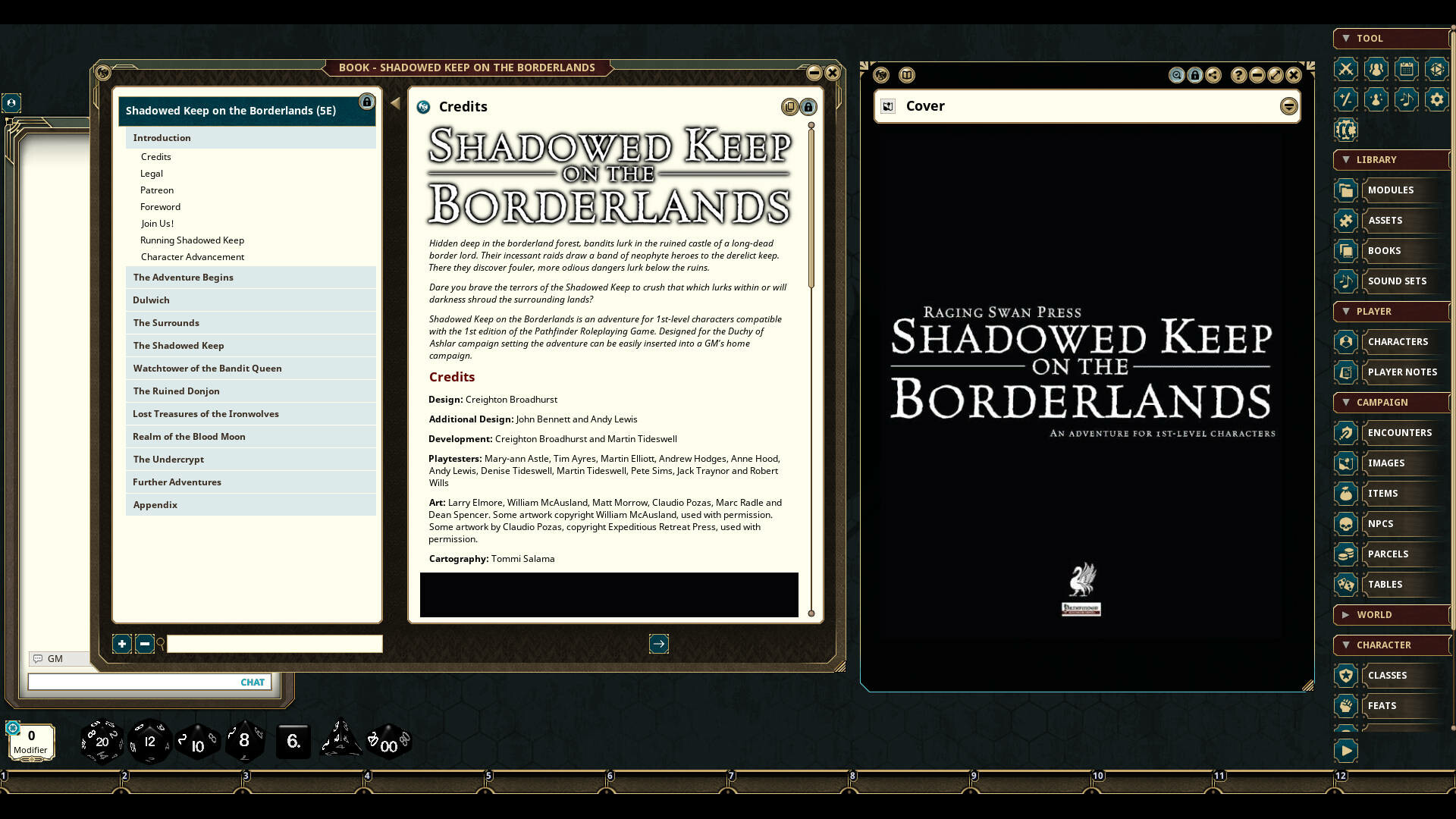 Fantasy Grounds - Shadowed Keep on the Borderlandsのスクリーンショット 1