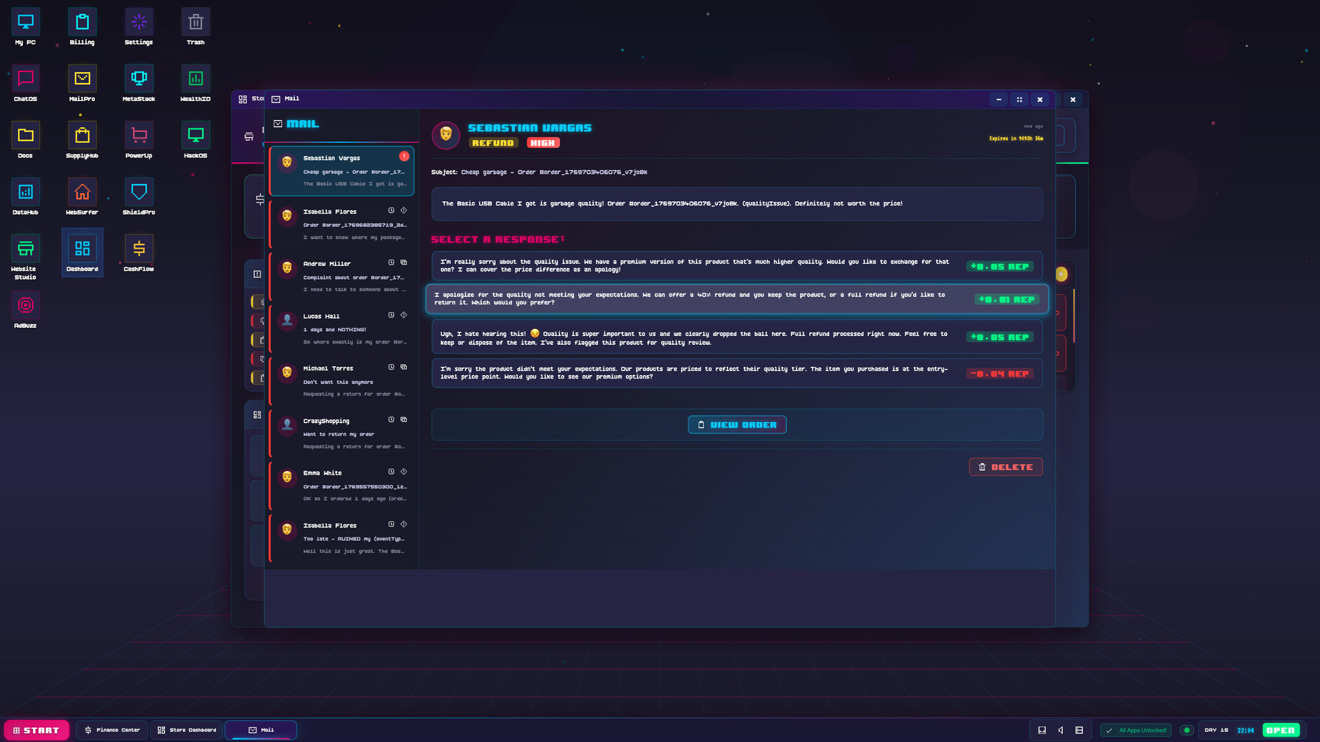 Cart Panic! OS - E-Commerce Tycoon screenshot #3