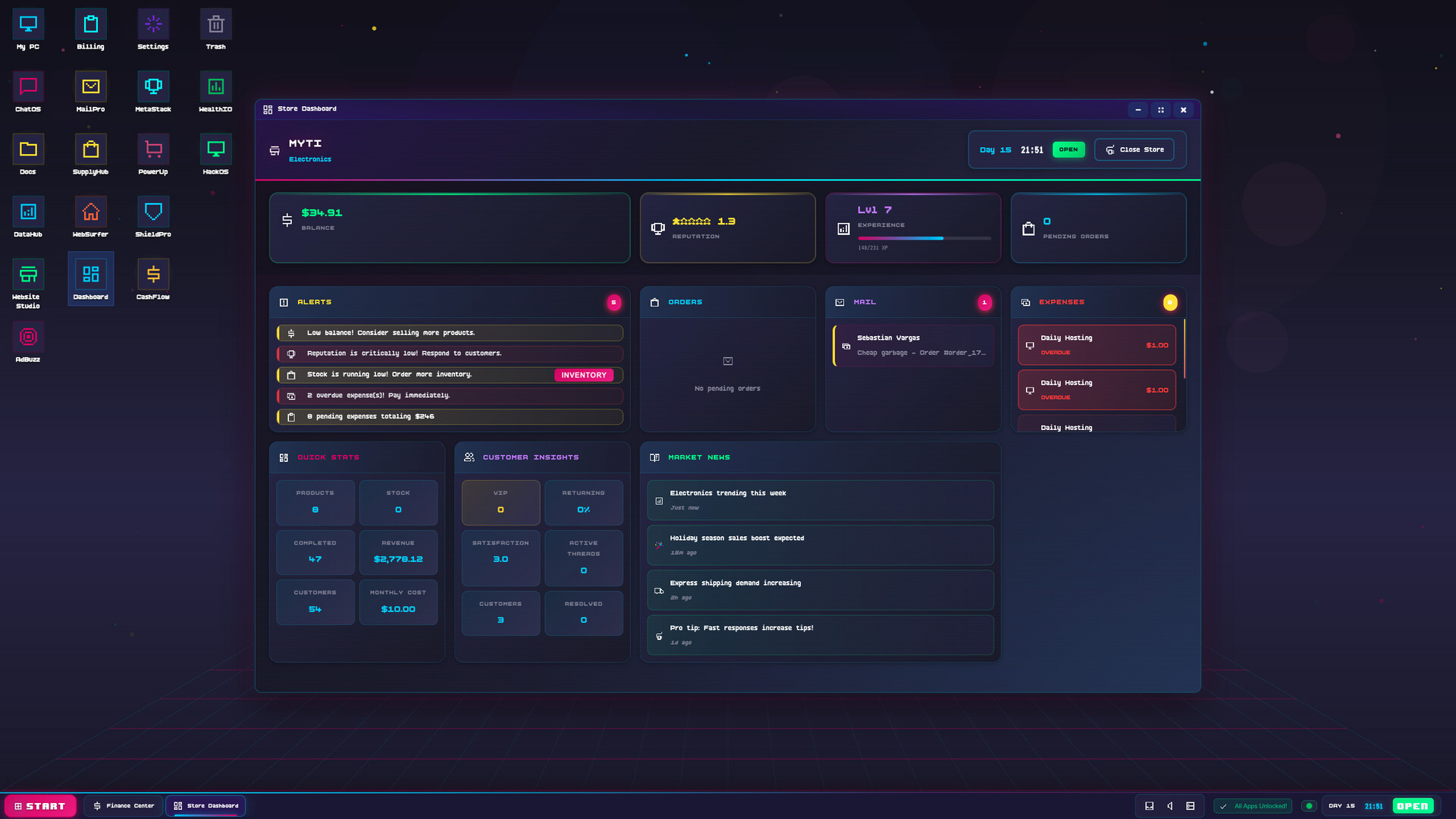 Cart Panic! OS - E-Commerce Tycoon screenshot #12