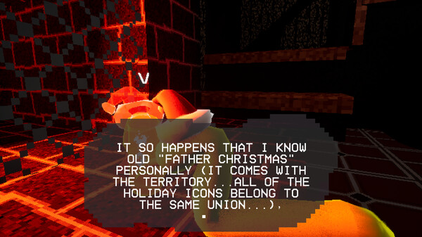 Screenshot of Residual Christmas gameplay showing in-action mechanics