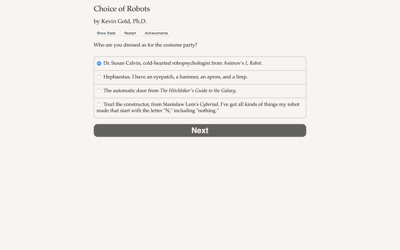 Choice of Robots screenshot #2