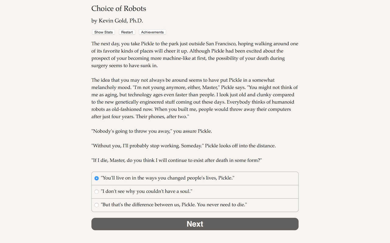 #5. Choice of Robots (Steam) Podle: Choice of Games